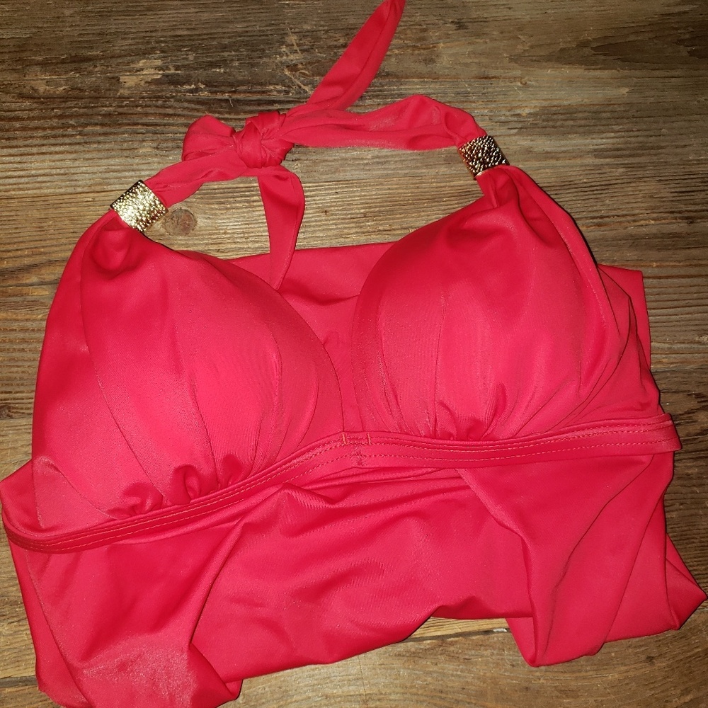 Tankini. Venus Goddess Full. Size 14. Red.